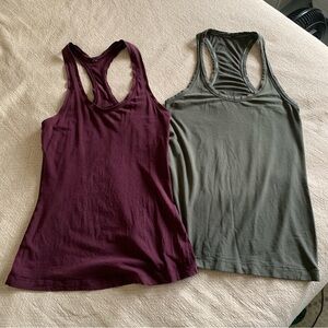 Lululemon bundle of 2 Pima cotton racerback tanks